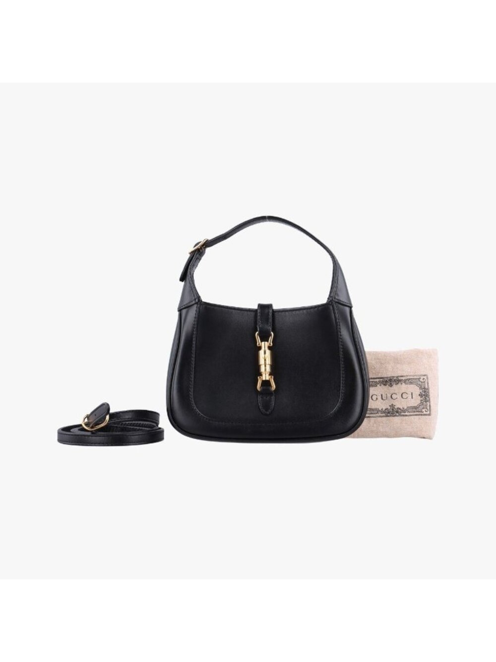 Gucci Jackie 1961 Black Leather Shoulder Bag